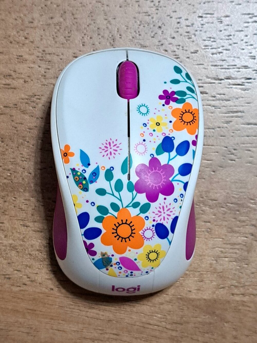 Floral Logitech Wireless Mouse